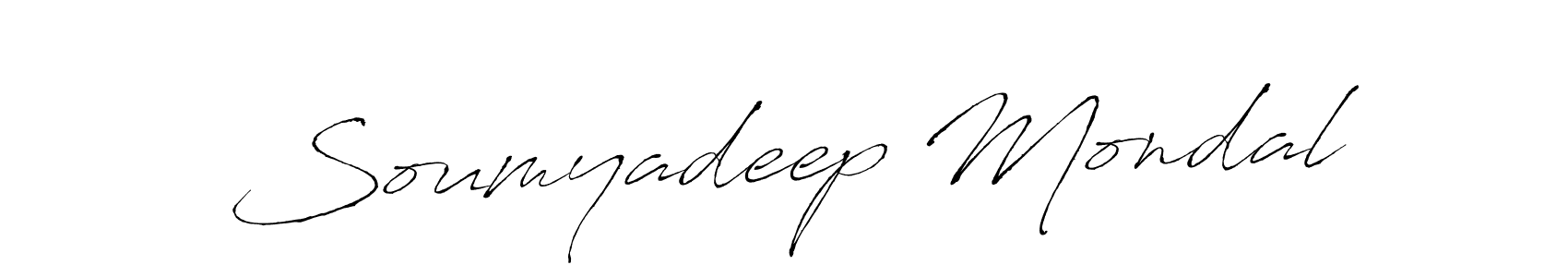 How to make Soumyadeep Mondal name signature. Use Antro_Vectra style for creating short signs online. This is the latest handwritten sign. Soumyadeep Mondal signature style 6 images and pictures png