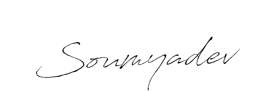 How to make Soumyadev name signature. Use Antro_Vectra style for creating short signs online. This is the latest handwritten sign. Soumyadev signature style 6 images and pictures png