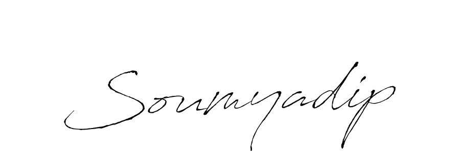 How to make Soumyadip signature? Antro_Vectra is a professional autograph style. Create handwritten signature for Soumyadip name. Soumyadip signature style 6 images and pictures png