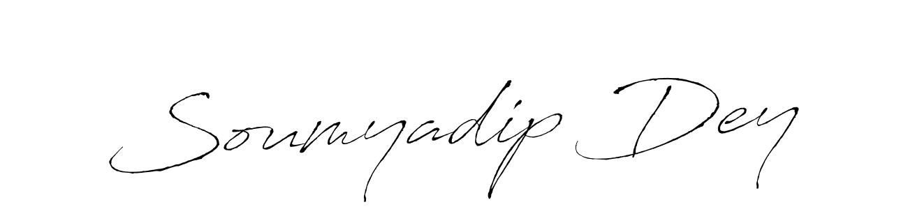 Create a beautiful signature design for name Soumyadip Dey. With this signature (Antro_Vectra) fonts, you can make a handwritten signature for free. Soumyadip Dey signature style 6 images and pictures png