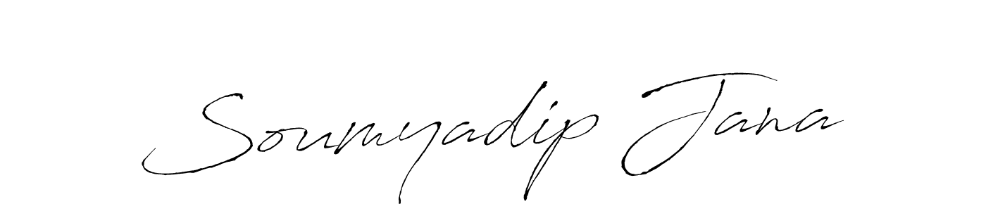 Design your own signature with our free online signature maker. With this signature software, you can create a handwritten (Antro_Vectra) signature for name Soumyadip Jana. Soumyadip Jana signature style 6 images and pictures png