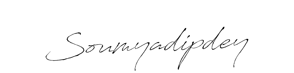 How to make Soumyadipdey name signature. Use Antro_Vectra style for creating short signs online. This is the latest handwritten sign. Soumyadipdey signature style 6 images and pictures png