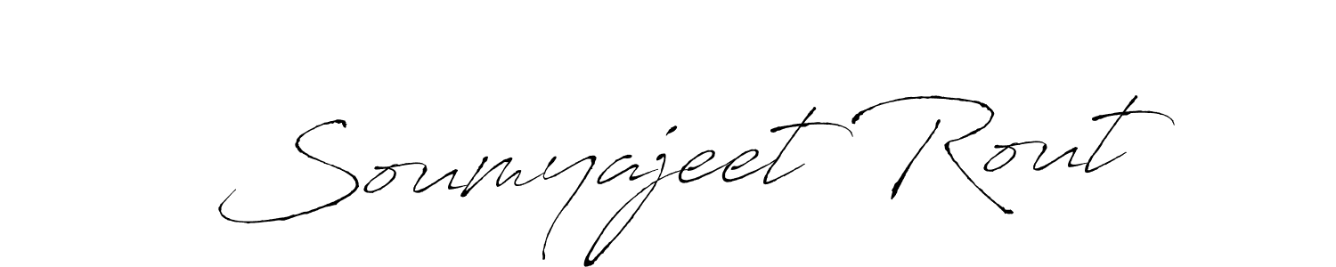 Create a beautiful signature design for name Soumyajeet Rout. With this signature (Antro_Vectra) fonts, you can make a handwritten signature for free. Soumyajeet Rout signature style 6 images and pictures png