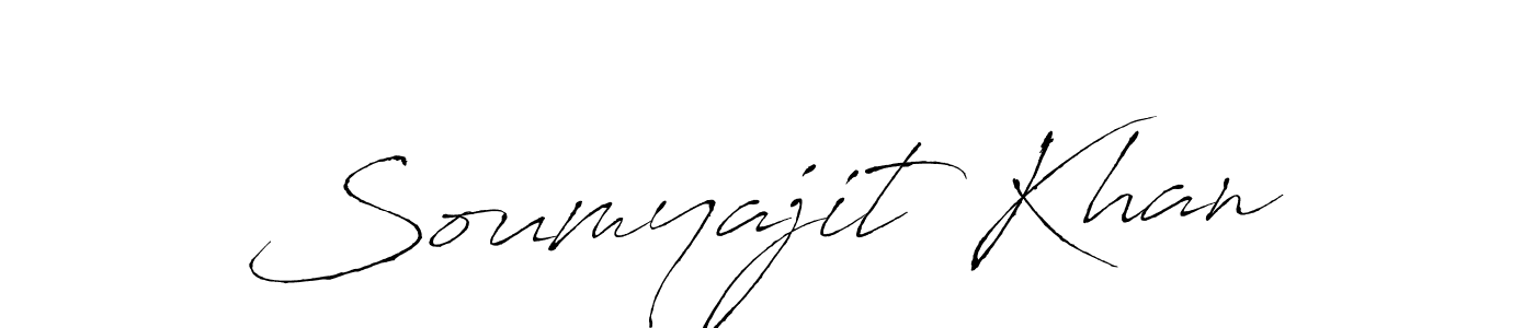 Design your own signature with our free online signature maker. With this signature software, you can create a handwritten (Antro_Vectra) signature for name Soumyajit Khan. Soumyajit Khan signature style 6 images and pictures png