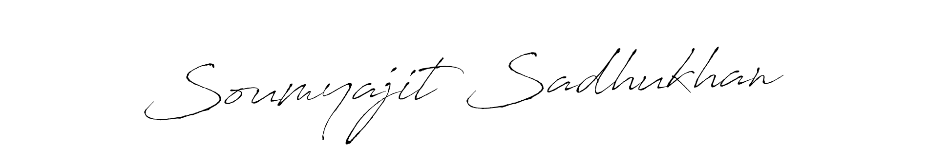 How to make Soumyajit Sadhukhan name signature. Use Antro_Vectra style for creating short signs online. This is the latest handwritten sign. Soumyajit Sadhukhan signature style 6 images and pictures png