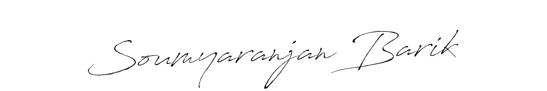 Make a beautiful signature design for name Soumyaranjan Barik. With this signature (Antro_Vectra) style, you can create a handwritten signature for free. Soumyaranjan Barik signature style 6 images and pictures png