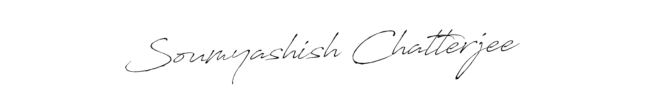 Also we have Soumyashish Chatterjee name is the best signature style. Create professional handwritten signature collection using Antro_Vectra autograph style. Soumyashish Chatterjee signature style 6 images and pictures png