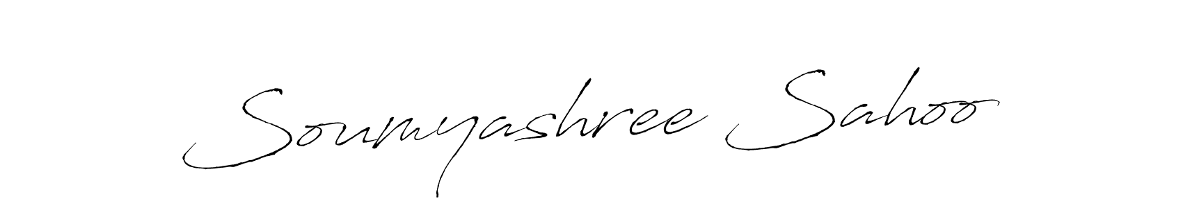 Design your own signature with our free online signature maker. With this signature software, you can create a handwritten (Antro_Vectra) signature for name Soumyashree Sahoo. Soumyashree Sahoo signature style 6 images and pictures png