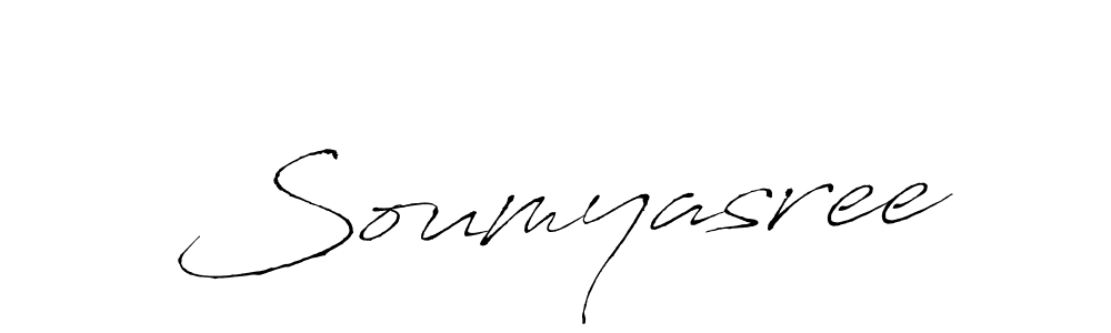 Design your own signature with our free online signature maker. With this signature software, you can create a handwritten (Antro_Vectra) signature for name Soumyasree. Soumyasree signature style 6 images and pictures png