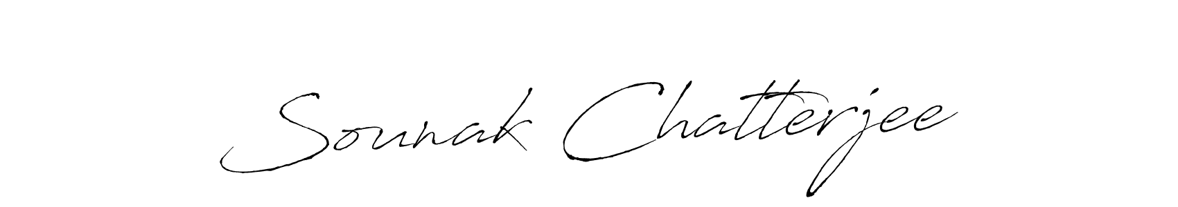 Make a beautiful signature design for name Sounak Chatterjee. With this signature (Antro_Vectra) style, you can create a handwritten signature for free. Sounak Chatterjee signature style 6 images and pictures png