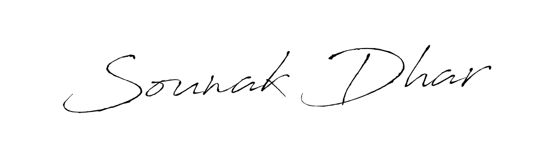 How to make Sounak Dhar signature? Antro_Vectra is a professional autograph style. Create handwritten signature for Sounak Dhar name. Sounak Dhar signature style 6 images and pictures png