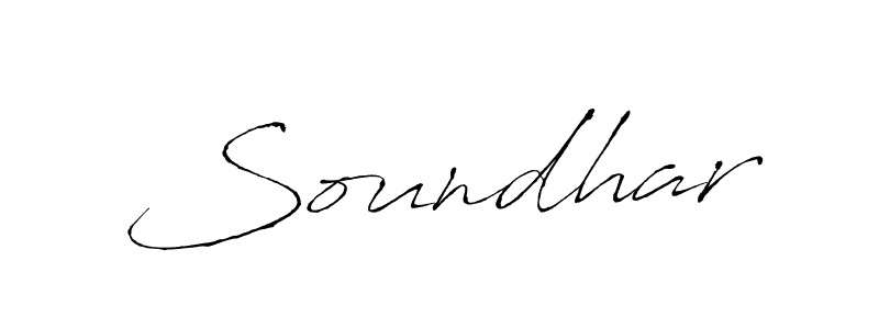 Create a beautiful signature design for name Soundhar. With this signature (Antro_Vectra) fonts, you can make a handwritten signature for free. Soundhar signature style 6 images and pictures png