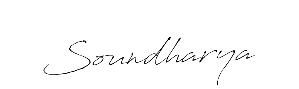 How to make Soundharya signature? Antro_Vectra is a professional autograph style. Create handwritten signature for Soundharya name. Soundharya signature style 6 images and pictures png