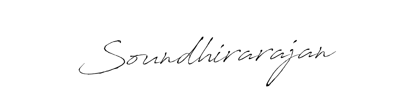 Make a beautiful signature design for name Soundhirarajan. With this signature (Antro_Vectra) style, you can create a handwritten signature for free. Soundhirarajan signature style 6 images and pictures png