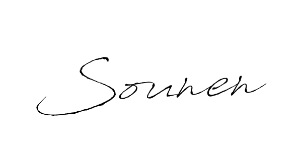 You should practise on your own different ways (Antro_Vectra) to write your name (Sounen) in signature. don't let someone else do it for you. Sounen signature style 6 images and pictures png