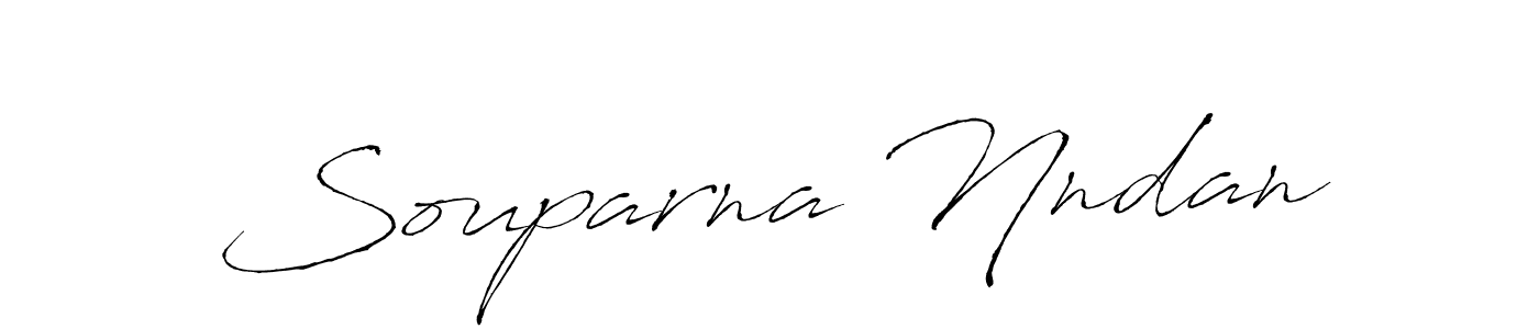 The best way (Antro_Vectra) to make a short signature is to pick only two or three words in your name. The name Souparna Nndan include a total of six letters. For converting this name. Souparna Nndan signature style 6 images and pictures png