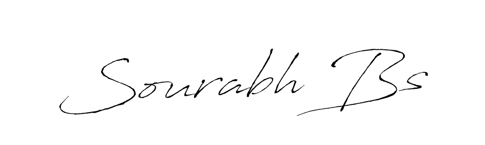 Create a beautiful signature design for name Sourabh Bs. With this signature (Antro_Vectra) fonts, you can make a handwritten signature for free. Sourabh Bs signature style 6 images and pictures png