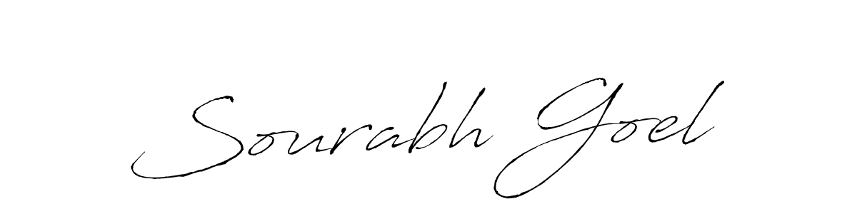 Create a beautiful signature design for name Sourabh Goel. With this signature (Antro_Vectra) fonts, you can make a handwritten signature for free. Sourabh Goel signature style 6 images and pictures png