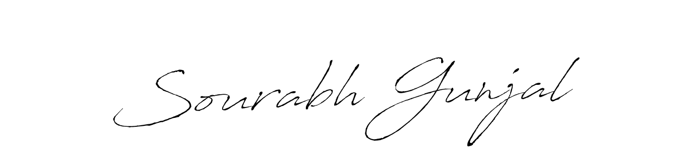 Antro_Vectra is a professional signature style that is perfect for those who want to add a touch of class to their signature. It is also a great choice for those who want to make their signature more unique. Get Sourabh Gunjal name to fancy signature for free. Sourabh Gunjal signature style 6 images and pictures png