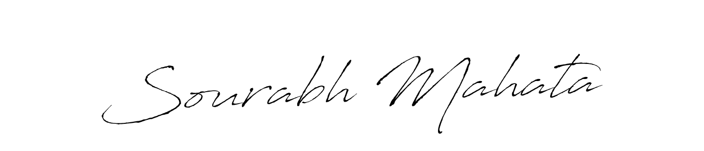 Design your own signature with our free online signature maker. With this signature software, you can create a handwritten (Antro_Vectra) signature for name Sourabh Mahata. Sourabh Mahata signature style 6 images and pictures png