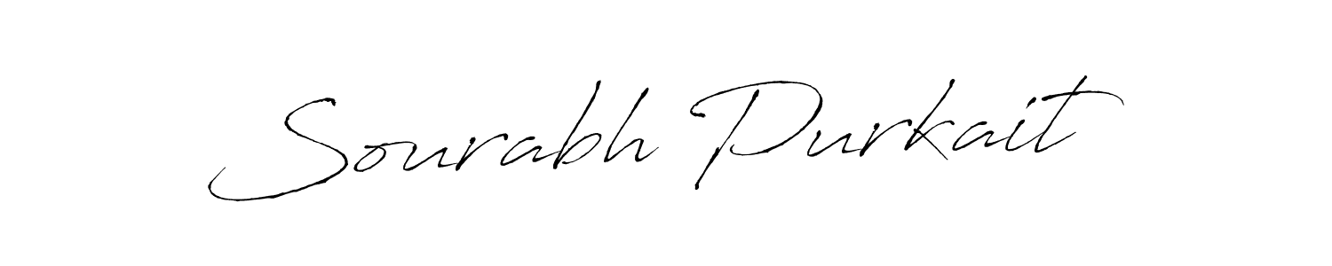 Design your own signature with our free online signature maker. With this signature software, you can create a handwritten (Antro_Vectra) signature for name Sourabh Purkait. Sourabh Purkait signature style 6 images and pictures png