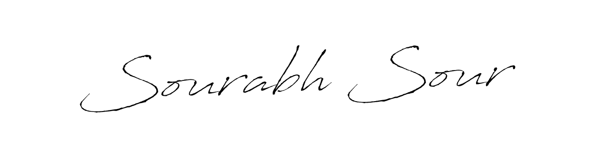 Design your own signature with our free online signature maker. With this signature software, you can create a handwritten (Antro_Vectra) signature for name Sourabh Sour. Sourabh Sour signature style 6 images and pictures png