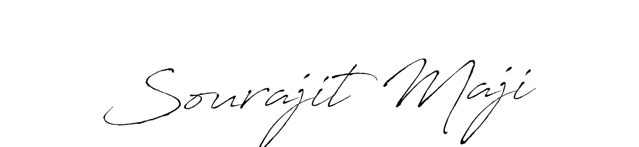 Make a beautiful signature design for name Sourajit Maji. With this signature (Antro_Vectra) style, you can create a handwritten signature for free. Sourajit Maji signature style 6 images and pictures png