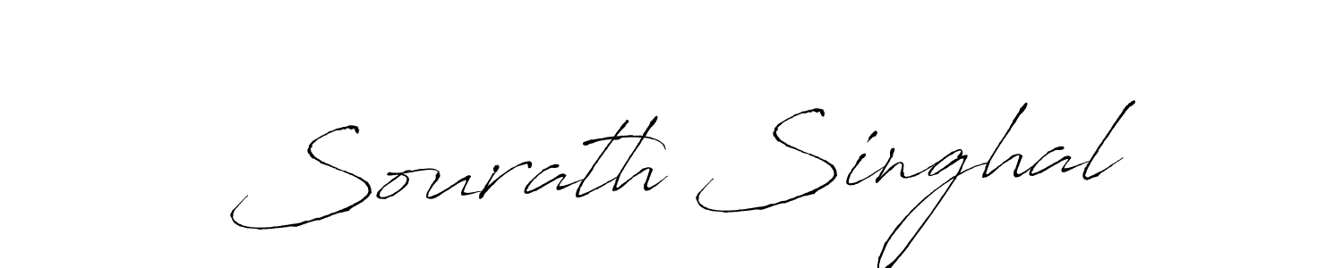 Use a signature maker to create a handwritten signature online. With this signature software, you can design (Antro_Vectra) your own signature for name Sourath Singhal. Sourath Singhal signature style 6 images and pictures png
