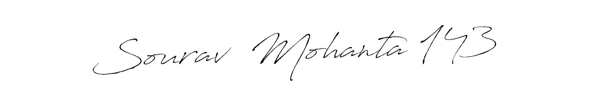 Use a signature maker to create a handwritten signature online. With this signature software, you can design (Antro_Vectra) your own signature for name Sourav  Mohanta 143. Sourav  Mohanta 143 signature style 6 images and pictures png