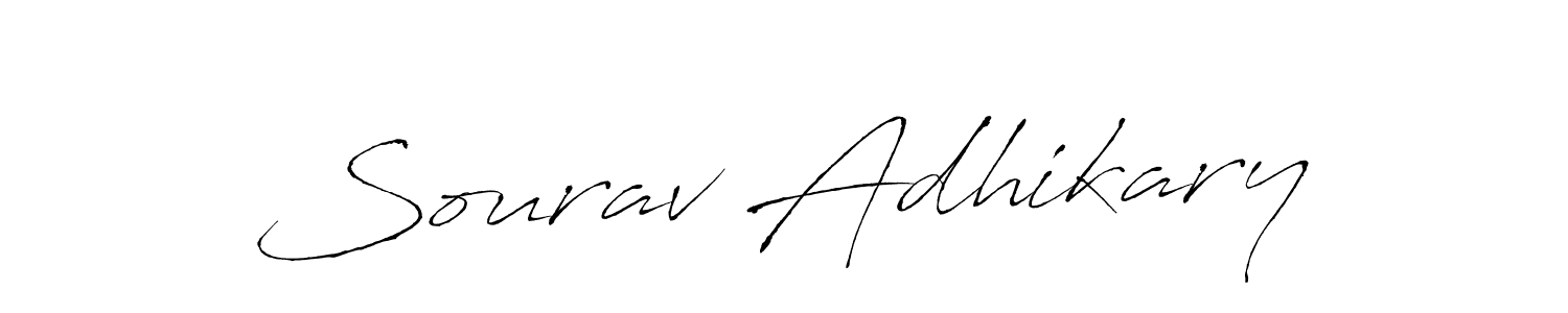 Similarly Antro_Vectra is the best handwritten signature design. Signature creator online .You can use it as an online autograph creator for name Sourav Adhikary. Sourav Adhikary signature style 6 images and pictures png
