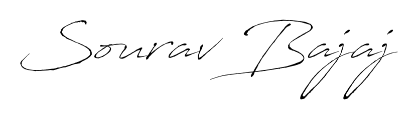 Master the art of signing with Sourav Bajaj written in fluent Antro_Vectra script. A great template to practice and refine your handwriting. Sourav Bajaj signature style 6 images and pictures png