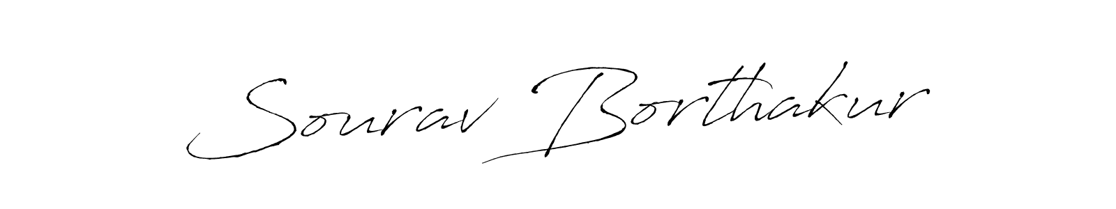 Design your own signature with our free online signature maker. With this signature software, you can create a handwritten (Antro_Vectra) signature for name Sourav Borthakur. Sourav Borthakur signature style 6 images and pictures png