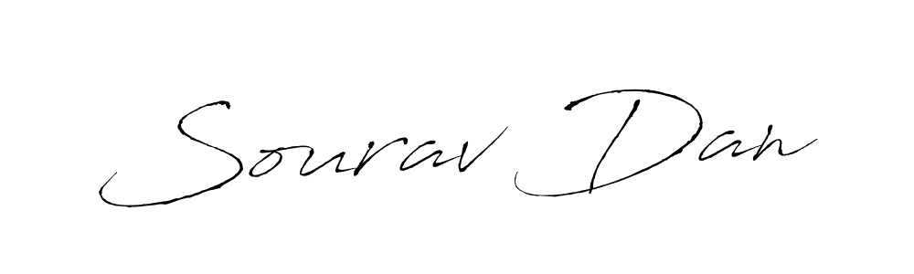 The best way (Antro_Vectra) to make a short signature is to pick only two or three words in your name. The name Sourav Dan include a total of six letters. For converting this name. Sourav Dan signature style 6 images and pictures png