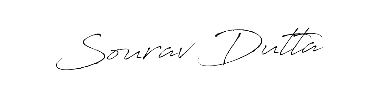 How to make Sourav Dutta name signature. Use Antro_Vectra style for creating short signs online. This is the latest handwritten sign. Sourav Dutta signature style 6 images and pictures png
