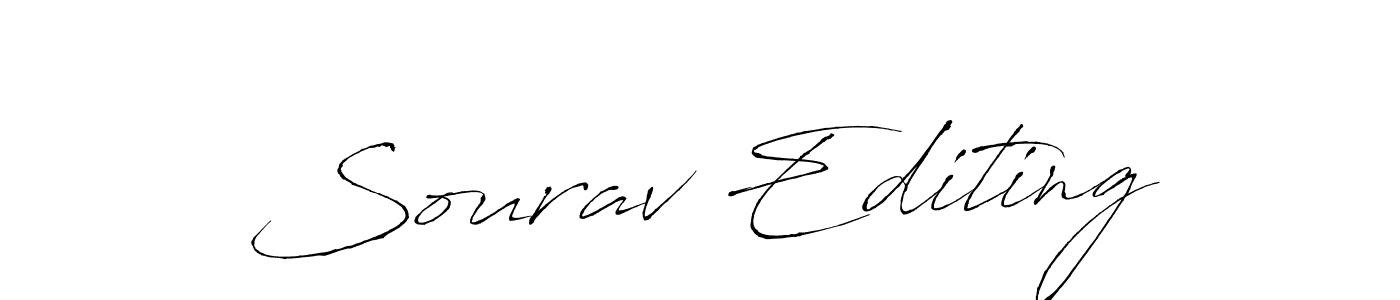 Make a short Sourav Editing signature style. Manage your documents anywhere anytime using Antro_Vectra. Create and add eSignatures, submit forms, share and send files easily. Sourav Editing signature style 6 images and pictures png
