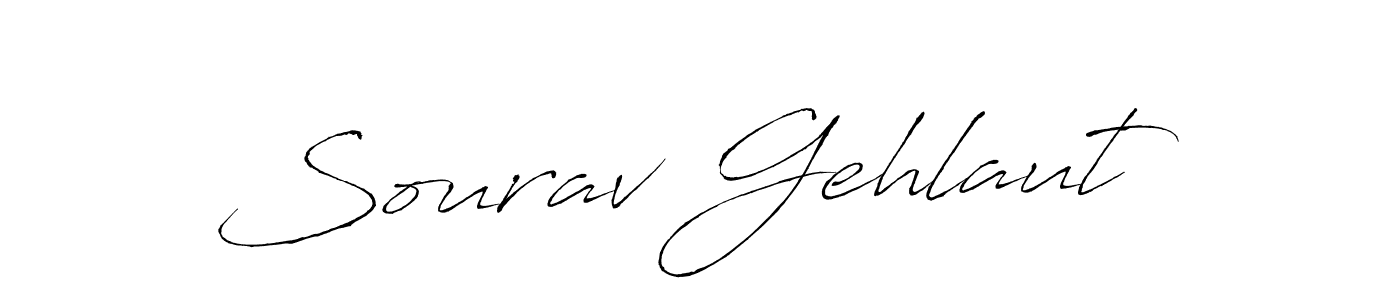 The best way (Antro_Vectra) to make a short signature is to pick only two or three words in your name. The name Sourav Gehlaut include a total of six letters. For converting this name. Sourav Gehlaut signature style 6 images and pictures png