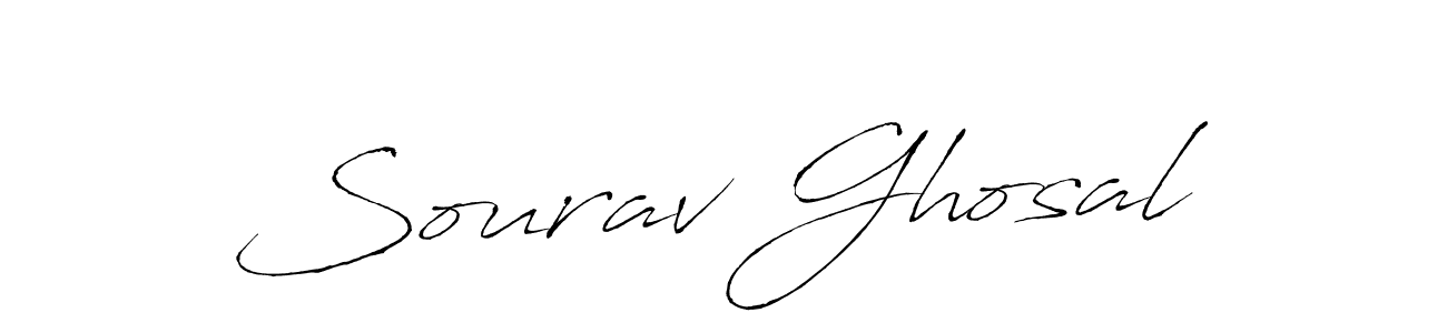 How to make Sourav Ghosal name signature. Use Antro_Vectra style for creating short signs online. This is the latest handwritten sign. Sourav Ghosal signature style 6 images and pictures png