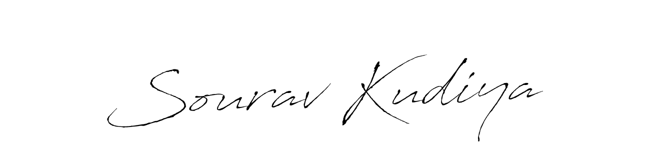 How to make Sourav Kudiya name signature. Use Antro_Vectra style for creating short signs online. This is the latest handwritten sign. Sourav Kudiya signature style 6 images and pictures png