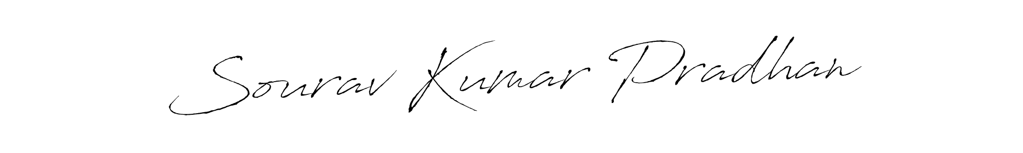 How to make Sourav Kumar Pradhan signature? Antro_Vectra is a professional autograph style. Create handwritten signature for Sourav Kumar Pradhan name. Sourav Kumar Pradhan signature style 6 images and pictures png