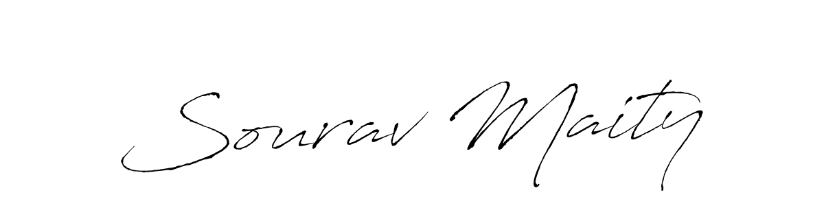 Design your own signature with our free online signature maker. With this signature software, you can create a handwritten (Antro_Vectra) signature for name Sourav Maity. Sourav Maity signature style 6 images and pictures png