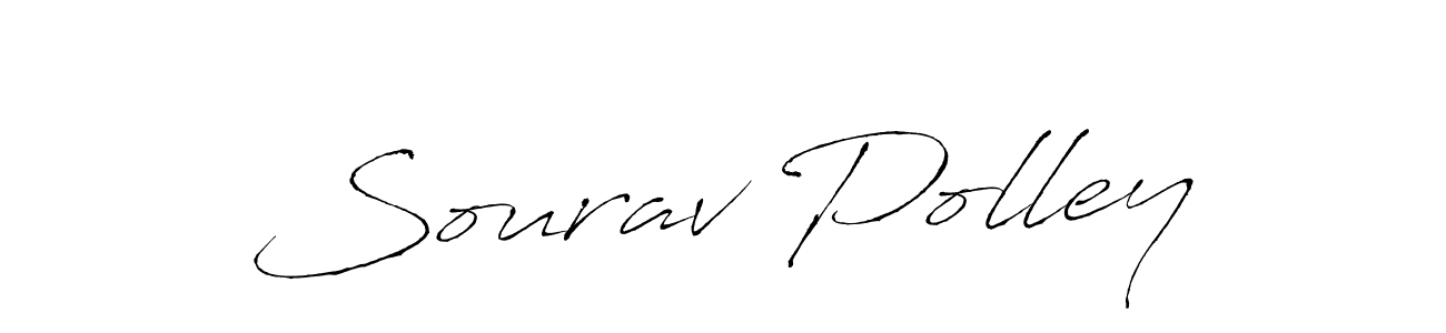 Design your own signature with our free online signature maker. With this signature software, you can create a handwritten (Antro_Vectra) signature for name Sourav Polley. Sourav Polley signature style 6 images and pictures png