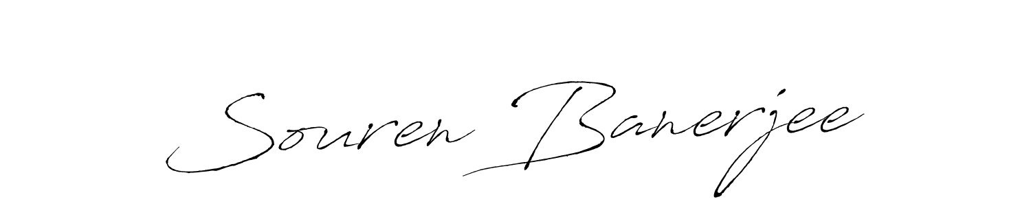 Also we have Souren Banerjee name is the best signature style. Create professional handwritten signature collection using Antro_Vectra autograph style. Souren Banerjee signature style 6 images and pictures png