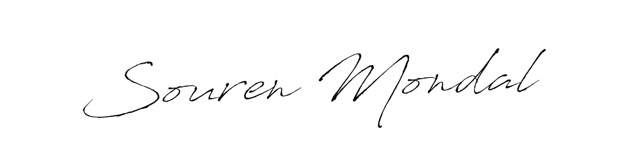 Create a beautiful signature design for name Souren Mondal. With this signature (Antro_Vectra) fonts, you can make a handwritten signature for free. Souren Mondal signature style 6 images and pictures png