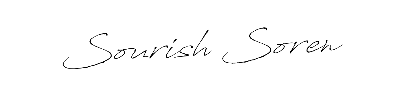 Also we have Sourish Soren name is the best signature style. Create professional handwritten signature collection using Antro_Vectra autograph style. Sourish Soren signature style 6 images and pictures png