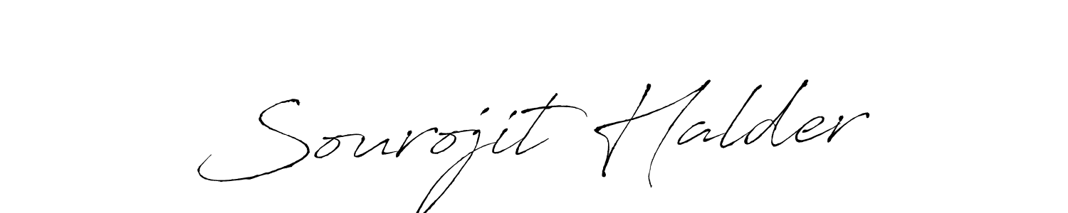 How to make Sourojit Halder name signature. Use Antro_Vectra style for creating short signs online. This is the latest handwritten sign. Sourojit Halder signature style 6 images and pictures png