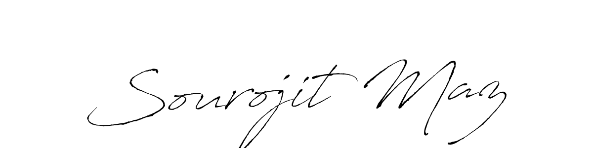 Sourojit Maz stylish signature style. Best Handwritten Sign (Antro_Vectra) for my name. Handwritten Signature Collection Ideas for my name Sourojit Maz. Sourojit Maz signature style 6 images and pictures png