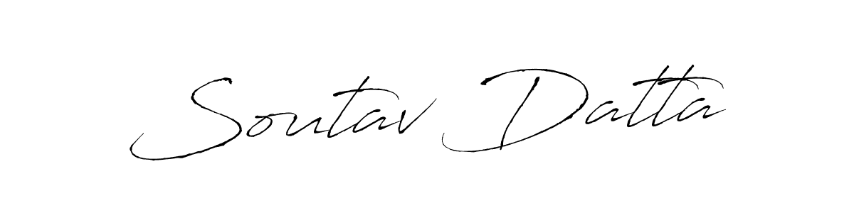 Create a beautiful signature design for name Soutav Datta. With this signature (Antro_Vectra) fonts, you can make a handwritten signature for free. Soutav Datta signature style 6 images and pictures png