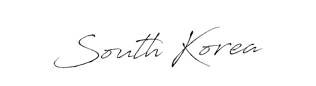 Design your own signature with our free online signature maker. With this signature software, you can create a handwritten (Antro_Vectra) signature for name South Korea. South Korea signature style 6 images and pictures png