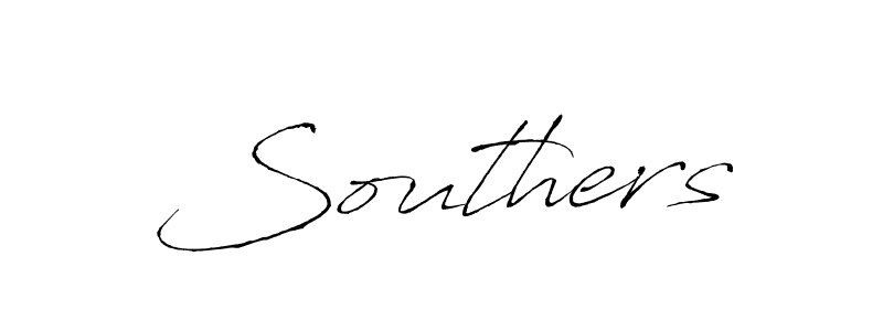 How to make Southers signature? Antro_Vectra is a professional autograph style. Create handwritten signature for Southers name. Southers signature style 6 images and pictures png