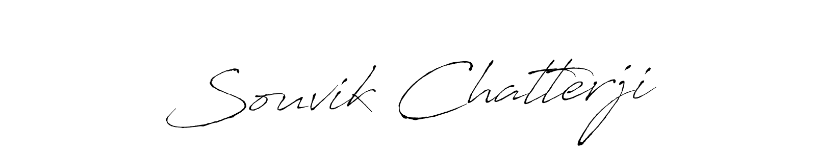 Design your own signature with our free online signature maker. With this signature software, you can create a handwritten (Antro_Vectra) signature for name Souvik Chatterji. Souvik Chatterji signature style 6 images and pictures png